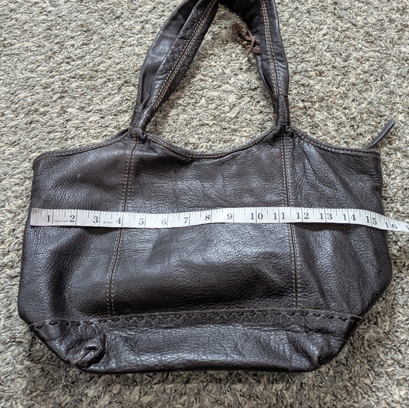 The Sak Brown Leather Hobo Shoulder Bag - Picture 11 of 13